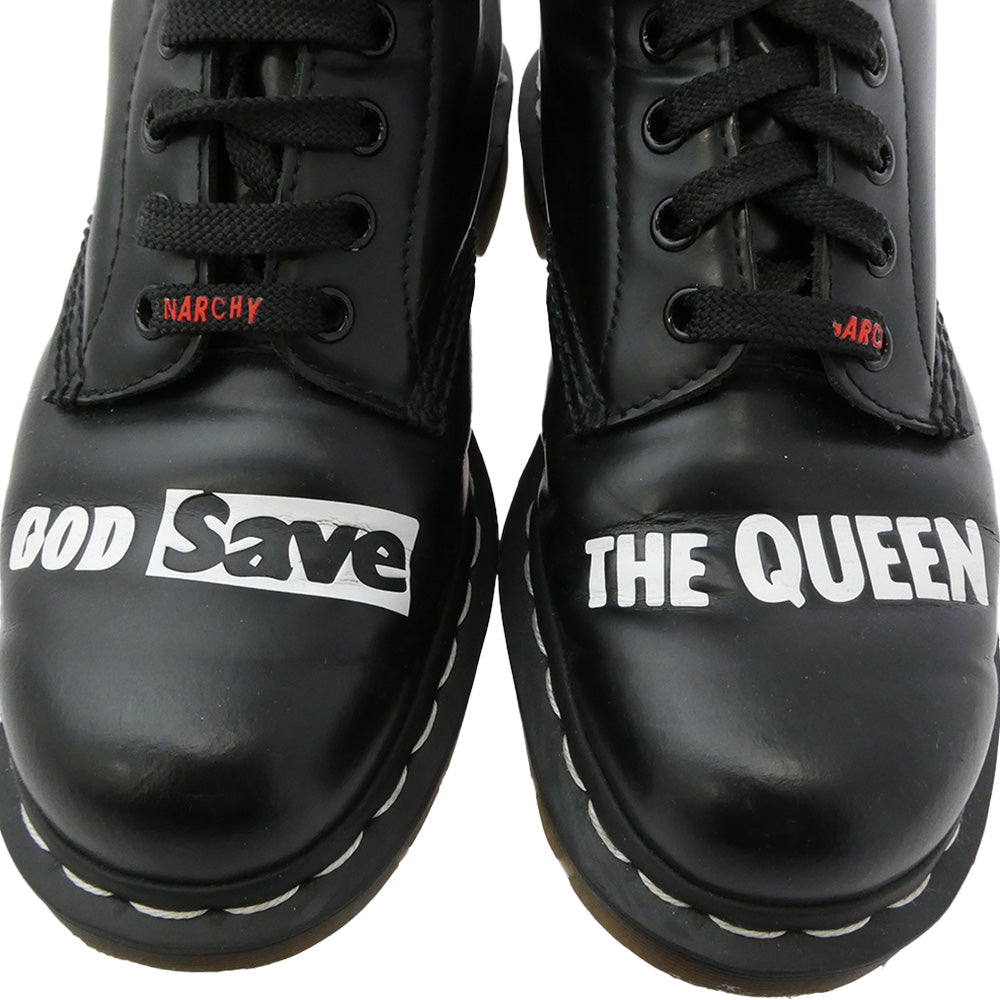 Dr.Martens ドクターマーチン × SEX PISTOLS” 8EYE BOOT セックスピストルズ 8ホール レザー ブーツ ブラック系 3【中古】