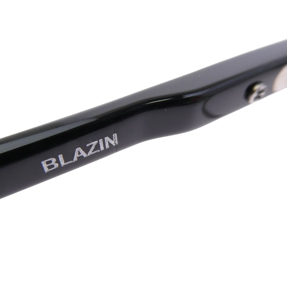 CHROME HEARTS クロムハーツ（原本無） 純正アイウェアケース付き BLAZIN CHクロステンプル 眼鏡 メガネ ブラック系 シルバー系 56□17-151【中古】