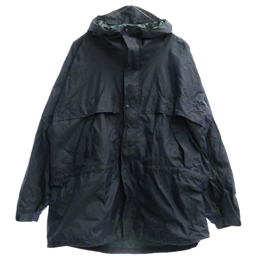 ヴィンテージ L618 L.L.BEAN 90s フード ナイロン コート ジャケット ネイビー系 XL【中古】