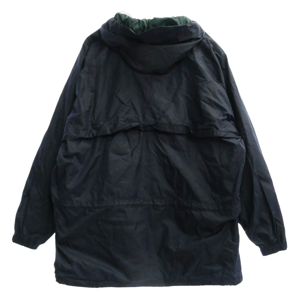 ヴィンテージ L618 L.L.BEAN 90s フード ナイロン コート ジャケット ネイビー系 XL【中古】