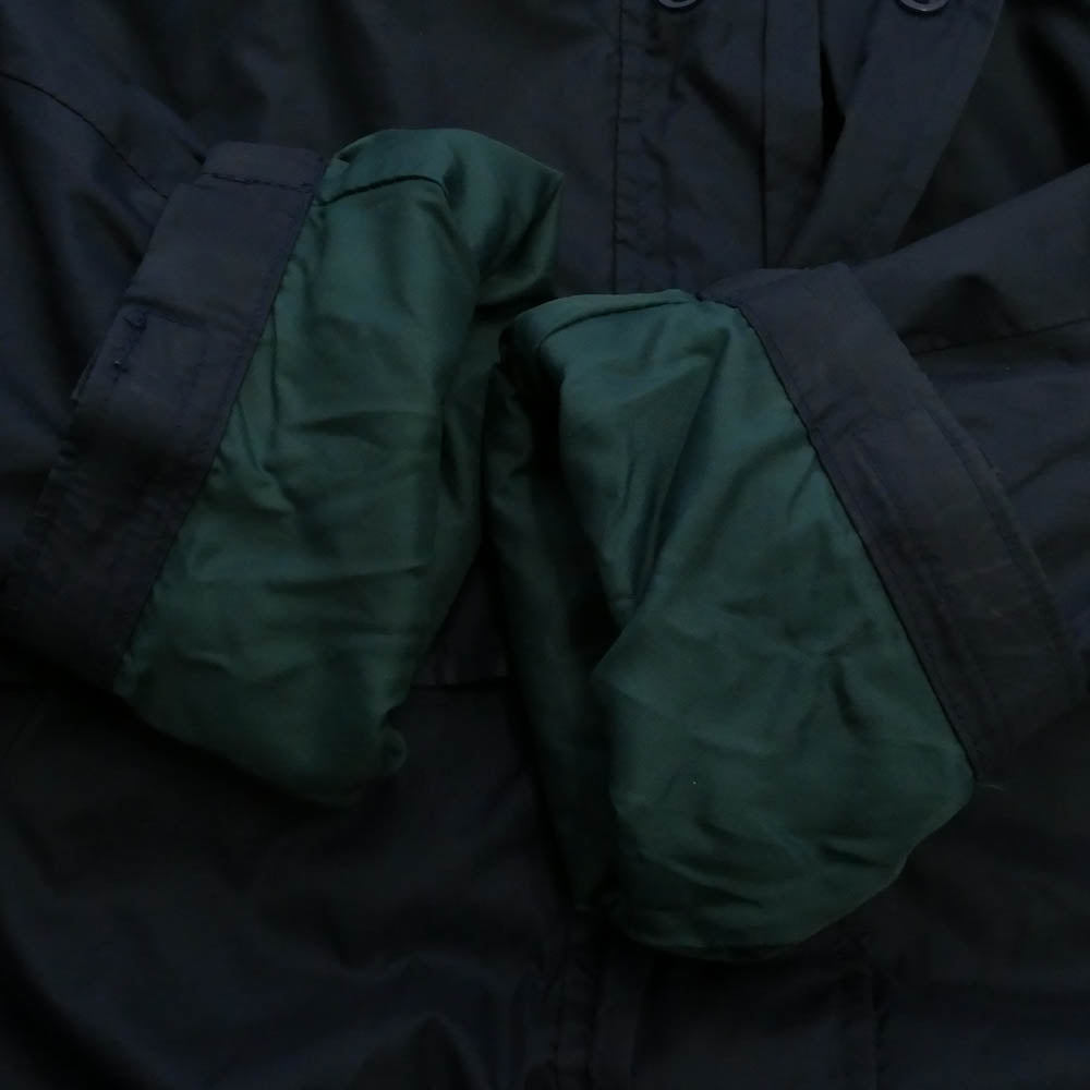 ヴィンテージ L618 L.L.BEAN 90s フード ナイロン コート ジャケット ネイビー系 XL【中古】