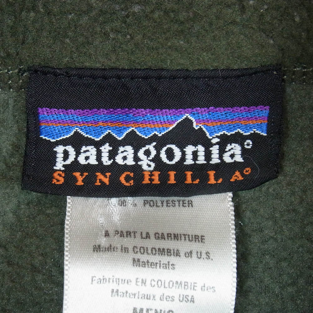 patagonia パタゴニア 04AW 25182 SYNCHILLA VEST シンチラ フリース ベスト グリーン系 L【中古】