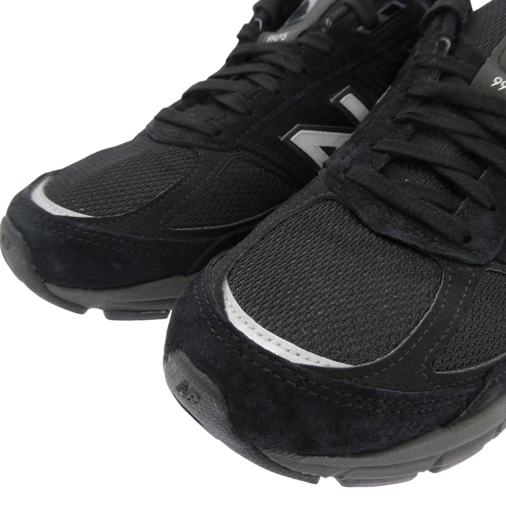 NEW BALANCE ニューバランス M990BK5 MADE IN USA 990 V5 Black ブラック スエード メッシュ スニーカー ブラック系 27cm【中古】