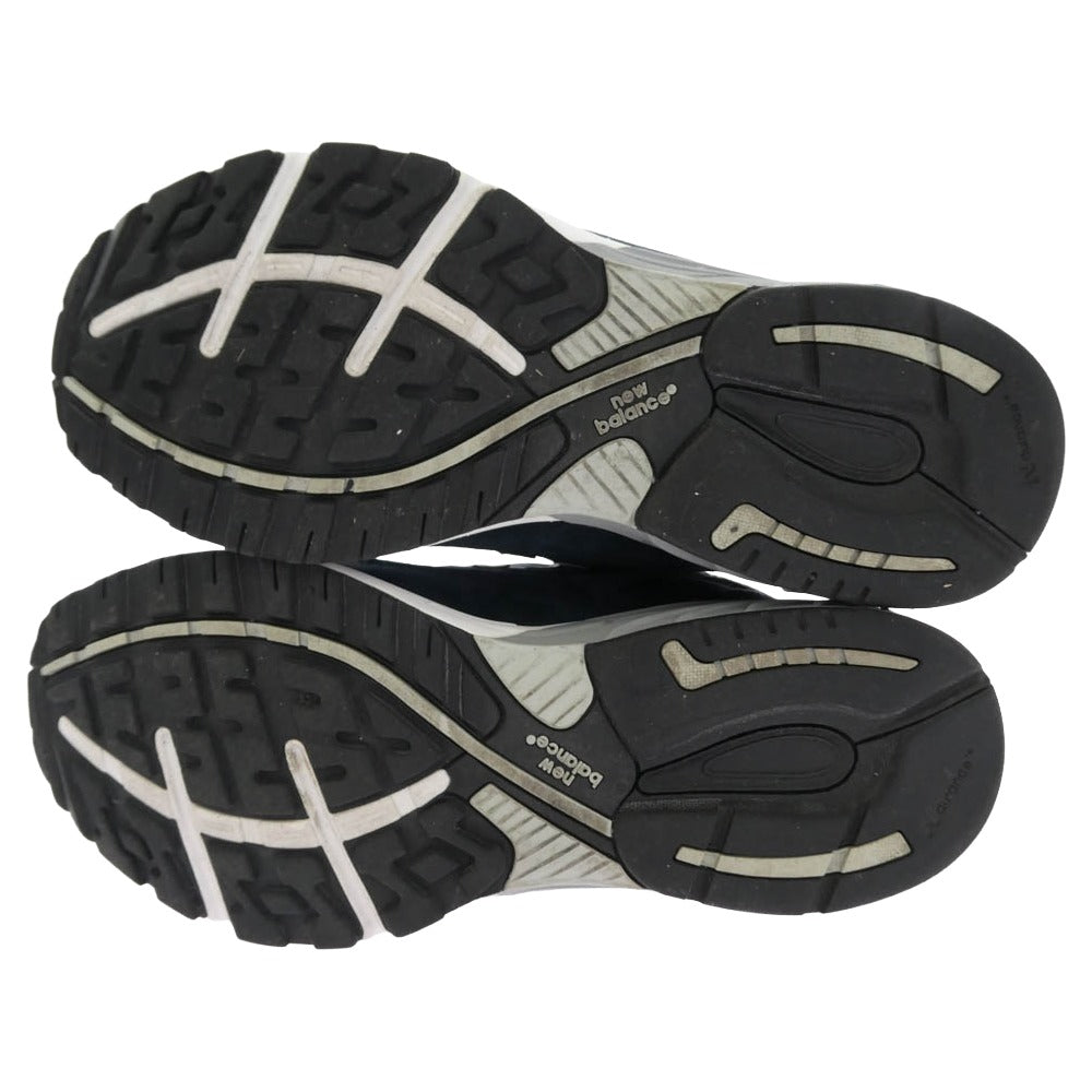 NEW BALANCE ニューバランス MR993NV MADE IN USA 993 Navy ネイビー スエード メッシュ スニーカー ブラック系 26.5cm【中古】