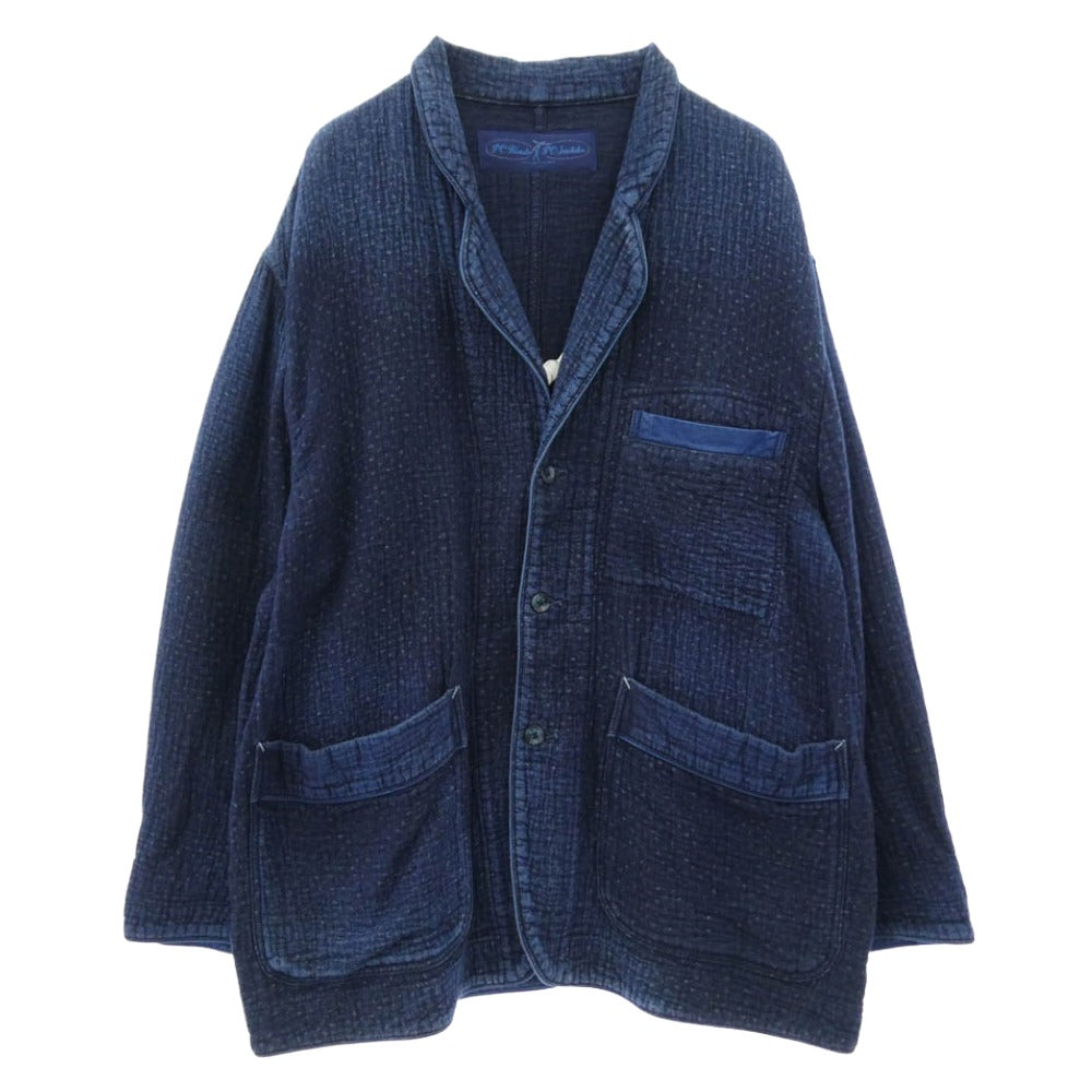 PORTER CLASSIC ポータークラシック NEW SASHIKO TAILORED JACKET ニュー サシコ 3B テーラード ジャケット ブルー系 3【美品】【中古】