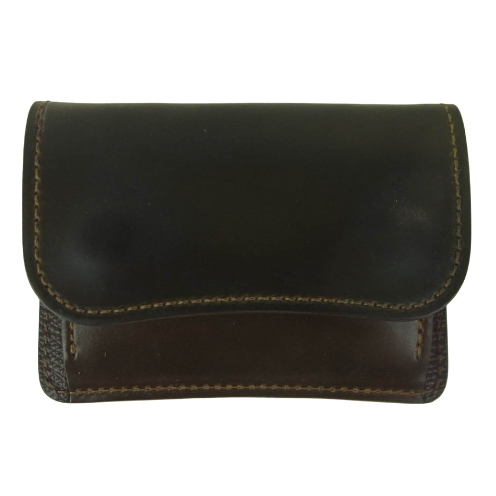 WILDSWANS ワイルドスワンズ TONGUE SHELL CORDOVAN タング シェルコードバン コインケース 小銭入れ ダークブラウン系【中古】
