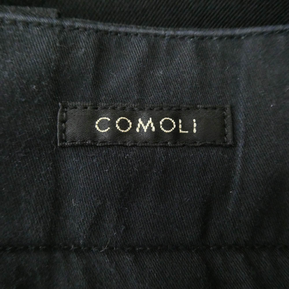 COMOLI コモリ 24SS Z01-03017 ポストワークツイルパンツ ブラック系 2【中古】