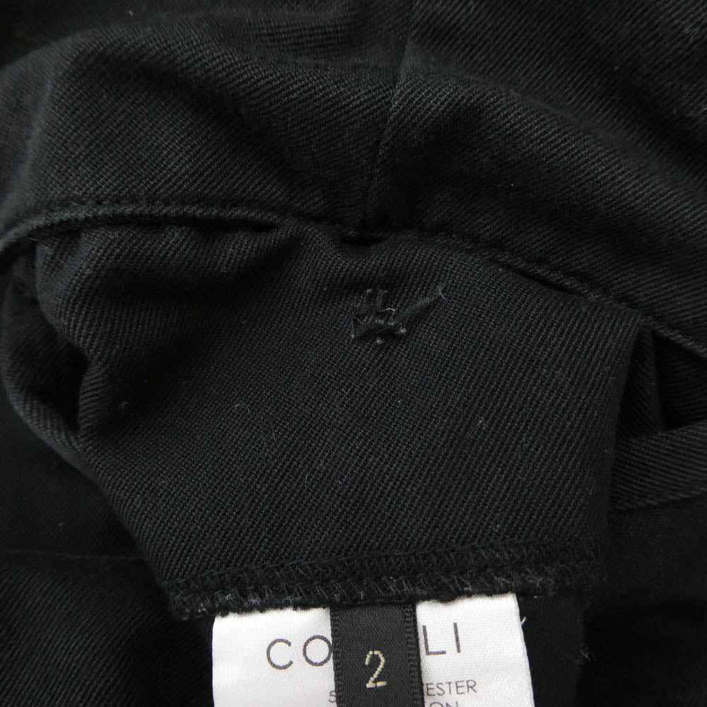 COMOLI コモリ 24SS Z01-03017 ポストワークツイルパンツ ブラック系 2【中古】