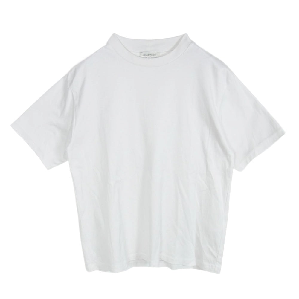 DESIGNWORKS デザインワークス 3480021005 ITADAKI ハイバック クルーネック 半袖 Tシャツ ホワイト系 46【中古】