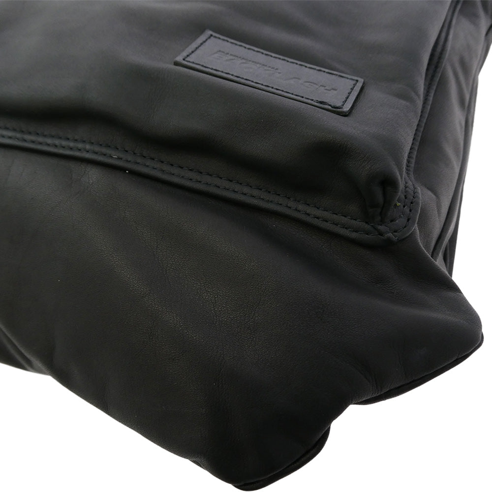 ISAMUKATAYAMA BACKLASH イサムカタヤマバックラッシュ 256-02 japan steer leather ジャパンステア レザー 裏地キルティング ショルダー ヘルメットバッグ ブラック系【中古】