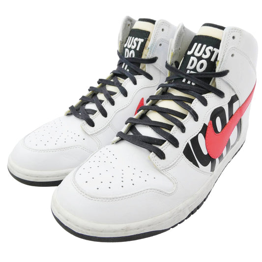 NIKE ナイキ 826668-160 x UNDEFEATED アンディフィーテッド Dunk Lux High White Infrared ダンク ラックス ハイ "ホワイトインフラレッド ハイカット スニーカー ホワイト系 28.5cm【中古】