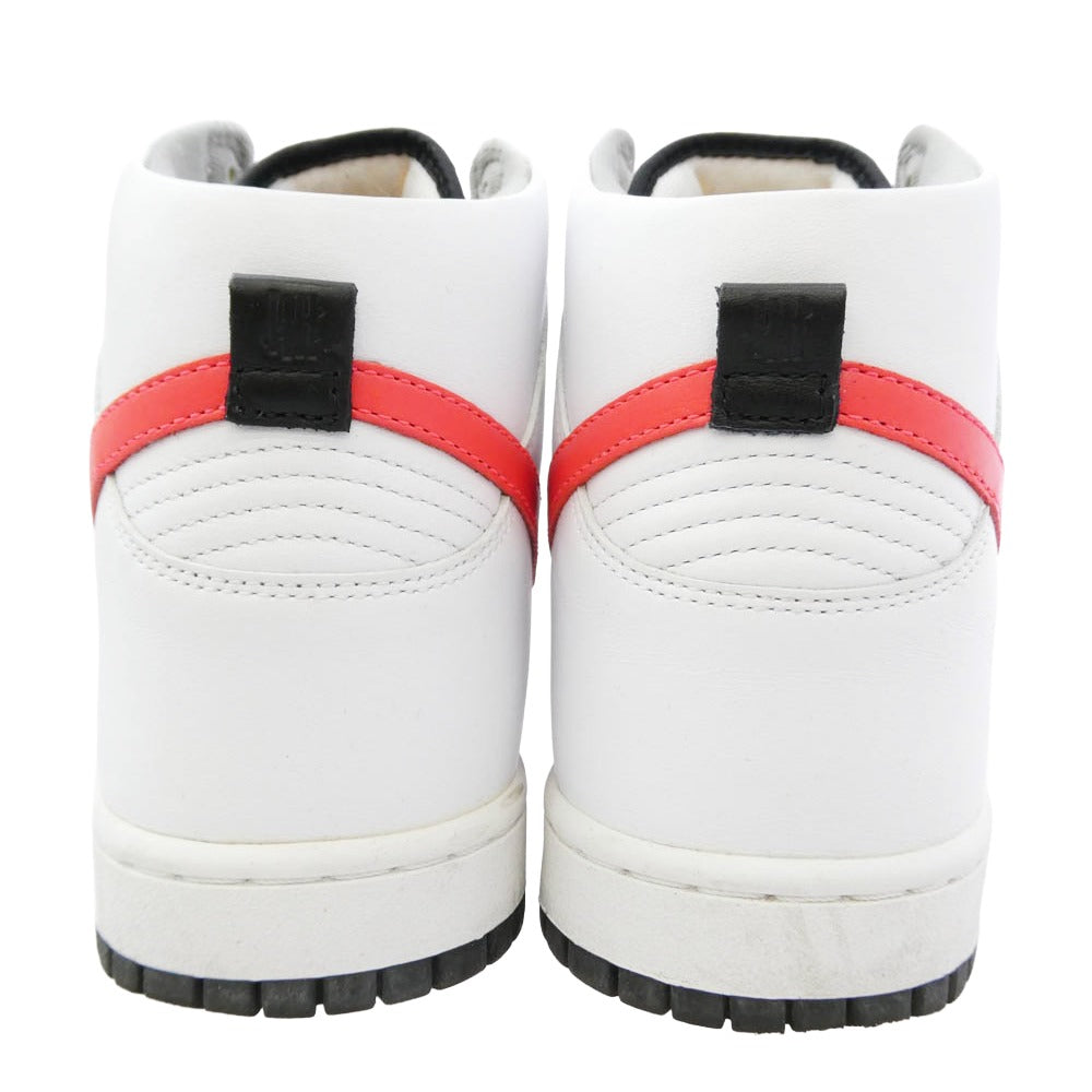 NIKE ナイキ 826668-160 x UNDEFEATED アンディフィーテッド Dunk Lux High White Infrared ダンク ラックス ハイ "ホワイトインフラレッド ハイカット スニーカー ホワイト系 28.5cm【中古】
