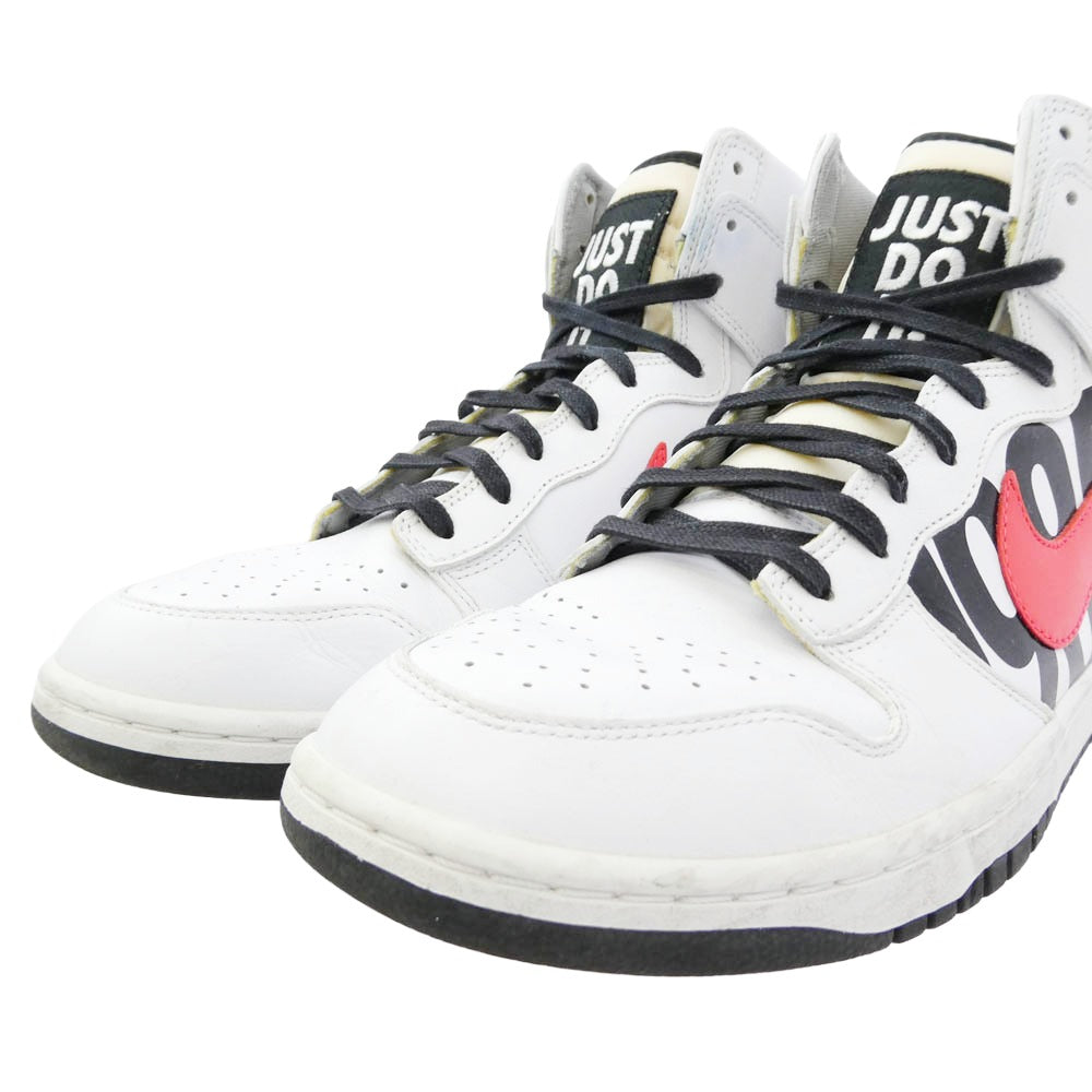 NIKE ナイキ 826668-160 x UNDEFEATED アンディフィーテッド Dunk Lux High White Infrared ダンク ラックス ハイ "ホワイトインフラレッド ハイカット スニーカー ホワイト系 28.5cm【中古】