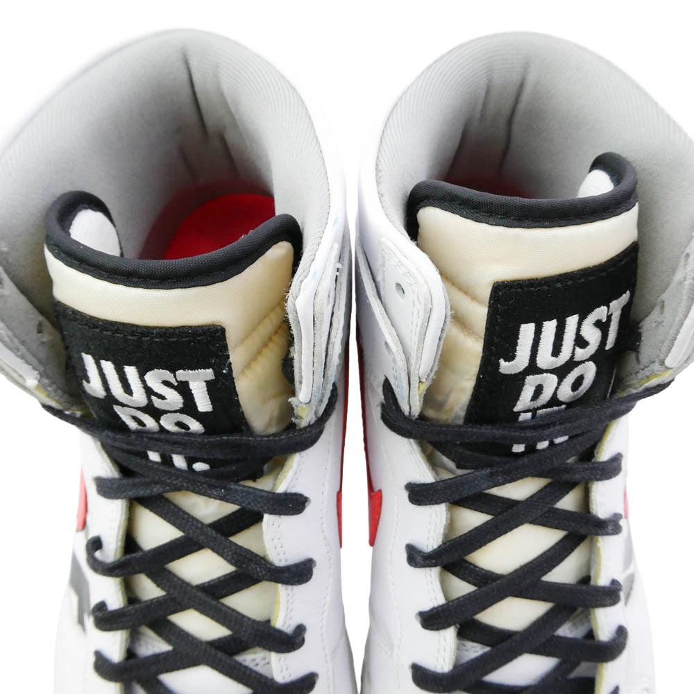 NIKE ナイキ 826668-160 x UNDEFEATED アンディフィーテッド Dunk Lux High White Infrared ダンク ラックス ハイ "ホワイトインフラレッド ハイカット スニーカー ホワイト系 28.5cm【中古】