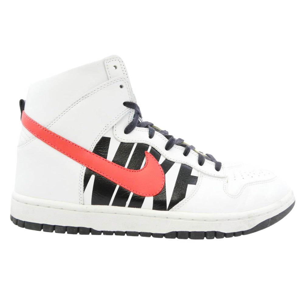 NIKE ナイキ 826668-160 x UNDEFEATED アンディフィーテッド Dunk Lux High White Infrared ダンク ラックス ハイ "ホワイトインフラレッド ハイカット スニーカー ホワイト系 28.5cm【中古】