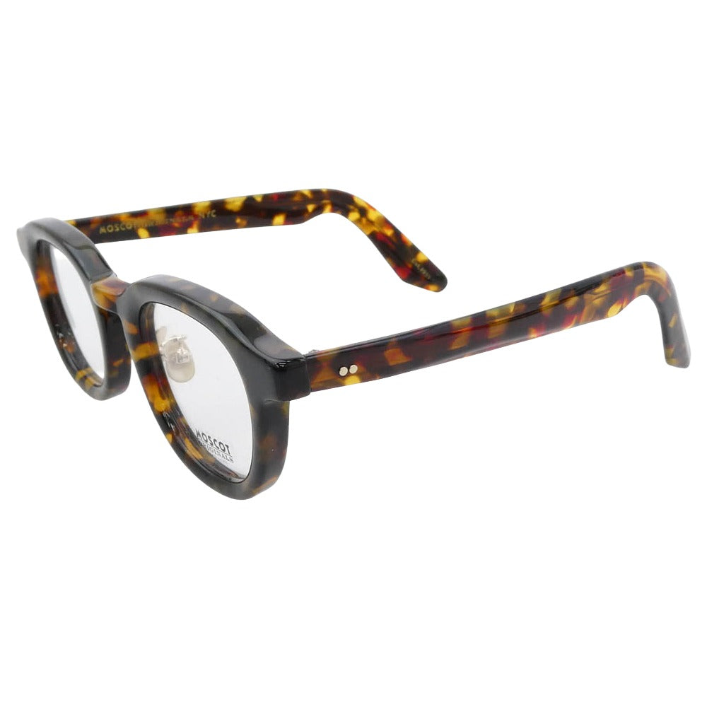 MOSCOT モスコット DAHVEN Japan Limited 15 ダーヴェン 日本限定 ボストン ウェリントン メガネ 眼鏡 アイウェア ブラウン系 47◻︎24-151【極上美品】【中古】
