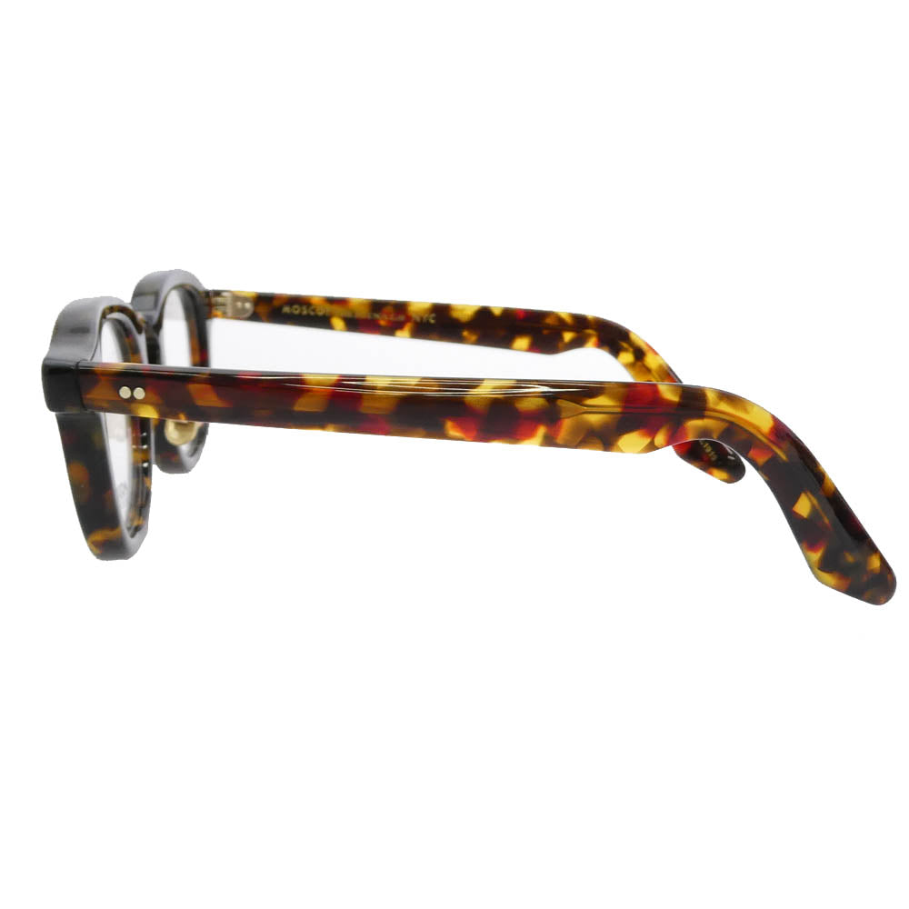 MOSCOT モスコット DAHVEN Japan Limited 15 ダーヴェン 日本限定 ボストン ウェリントン メガネ 眼鏡 アイウェア ブラウン系 47◻︎24-151【極上美品】【中古】