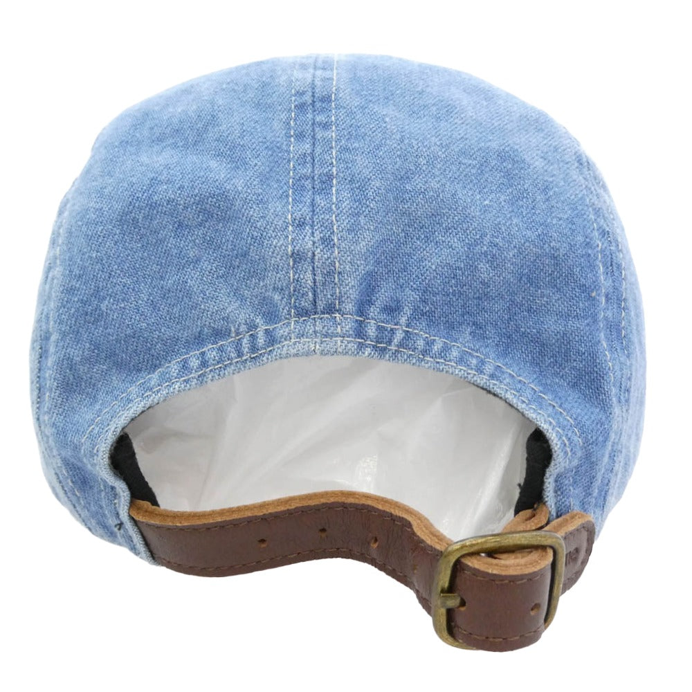 Supreme シュプリーム 21AW Washed Chino Twill Camp Cap ウォッシュ チノツイル キャンプ キャップ ライトブルー系【美品】【中古】