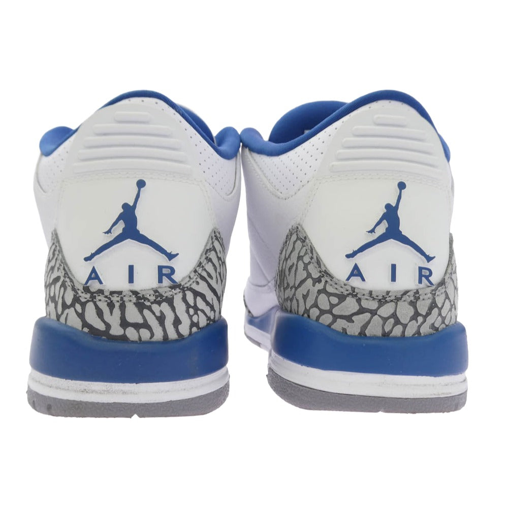 NIKE ナイキ 23SS DM0967-148 GS Air Jordan 3 Retro True Blue and Copper GS エアジョーダン3 レトロ トゥルーブルー アンド コッパー スニーカー ホワイト系 ブルー系 25cm【中古】