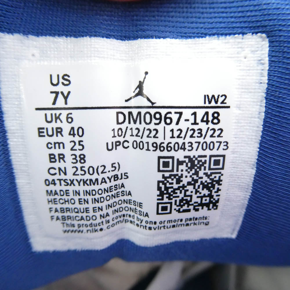 NIKE ナイキ 23SS DM0967-148 GS Air Jordan 3 Retro True Blue and Copper GS エアジョーダン3 レトロ トゥルーブルー アンド コッパー スニーカー ホワイト系 ブルー系 25cm【中古】