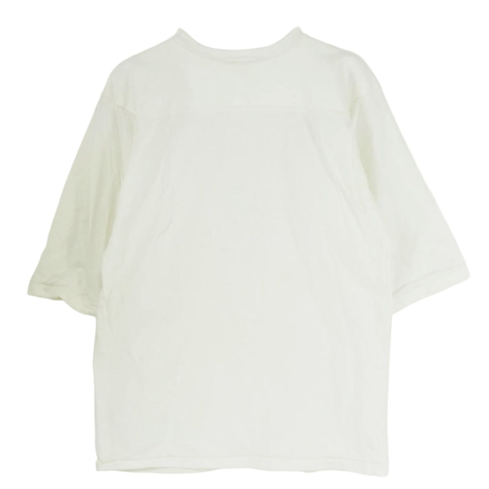 Ron Herman ロンハーマン MSC-17SS-001-RH × MASACA ナンバリング プリント 7分丈 フットボール シャツ ホワイト系 FREE【中古】