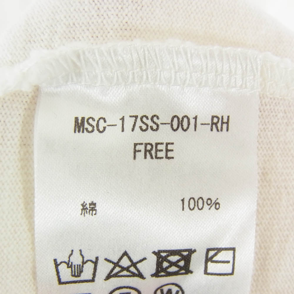 Ron Herman ロンハーマン MSC-17SS-001-RH × MASACA ナンバリング プリント 7分丈 フットボール シャツ ホワイト系 FREE【中古】