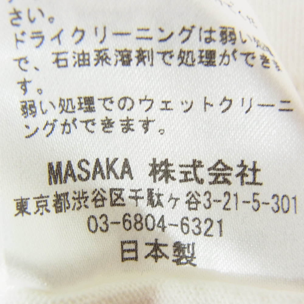 Ron Herman ロンハーマン MSC-17SS-001-RH × MASACA ナンバリング プリント 7分丈 フットボール シャツ ホワイト系 FREE【中古】