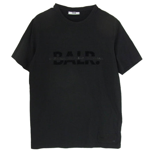 ボーラー フェルト ラバー ロゴ クルーネック ショートスリーブ 半袖 Tシャツ ブラック系 M【中古】