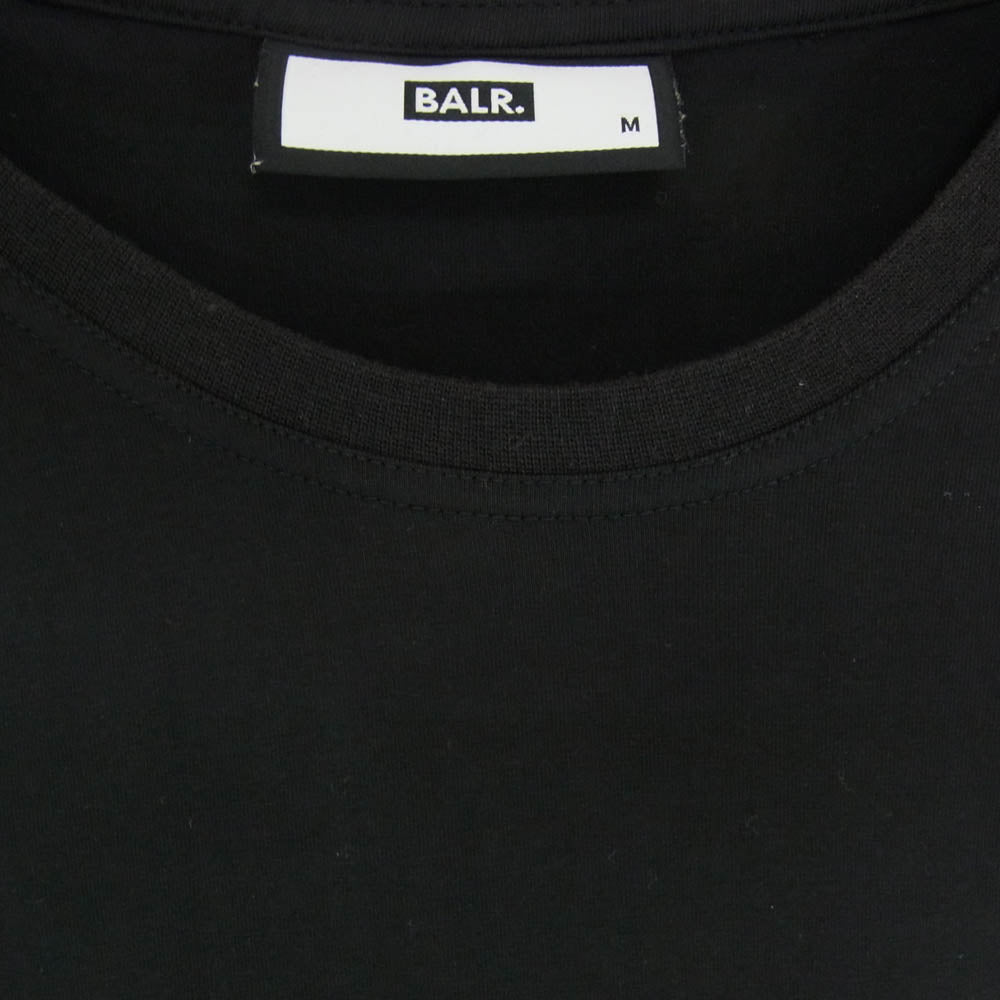 ボーラー フェルト ラバー ロゴ クルーネック ショートスリーブ 半袖 Tシャツ ブラック系 M【中古】