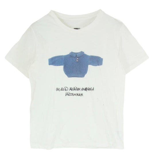 MAISON MARGIELA メゾンマルジェラ S52GC0103 S21058 MM6 KIDS WEAR PRINTED TEE キッズウェア プリント 半袖 Tシャツ TEE ホワイト系 S【中古】