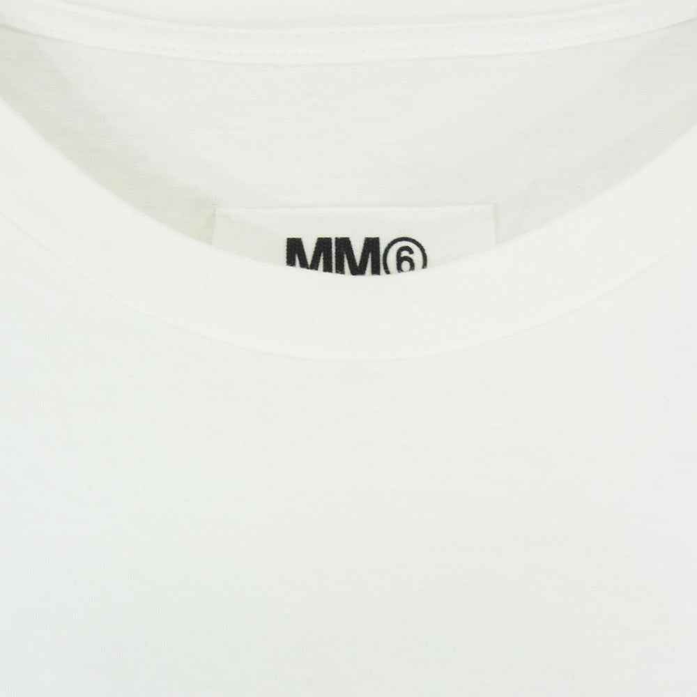 MAISON MARGIELA メゾンマルジェラ S52GC0103 S21058 MM6 KIDS WEAR PRINTED TEE キッズウェア プリント 半袖 Tシャツ TEE ホワイト系 S【中古】