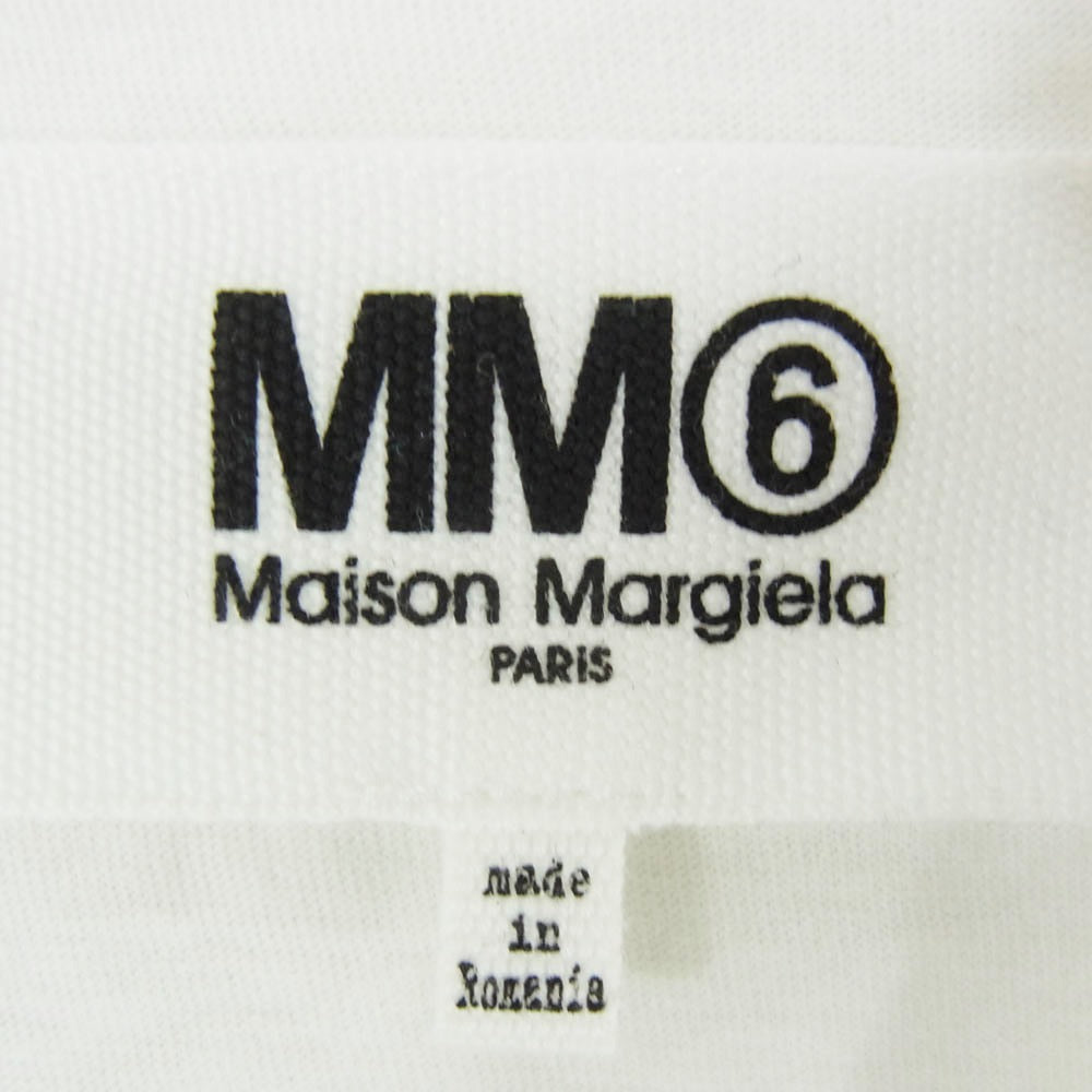 MAISON MARGIELA メゾンマルジェラ S52GC0103 S21058 MM6 KIDS WEAR PRINTED TEE キッズウェア プリント 半袖 Tシャツ TEE ホワイト系 S【中古】