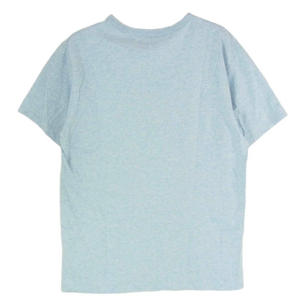 MAISON KITSUNE メゾンキツネ KM00101KJ0008 DOUBLE MONOCHROME FOX HEAD PATCH CLASSIC TEE-SHIRT キツネ ワッペン 半袖 Tシャツ ライトブルー系 M【中古】