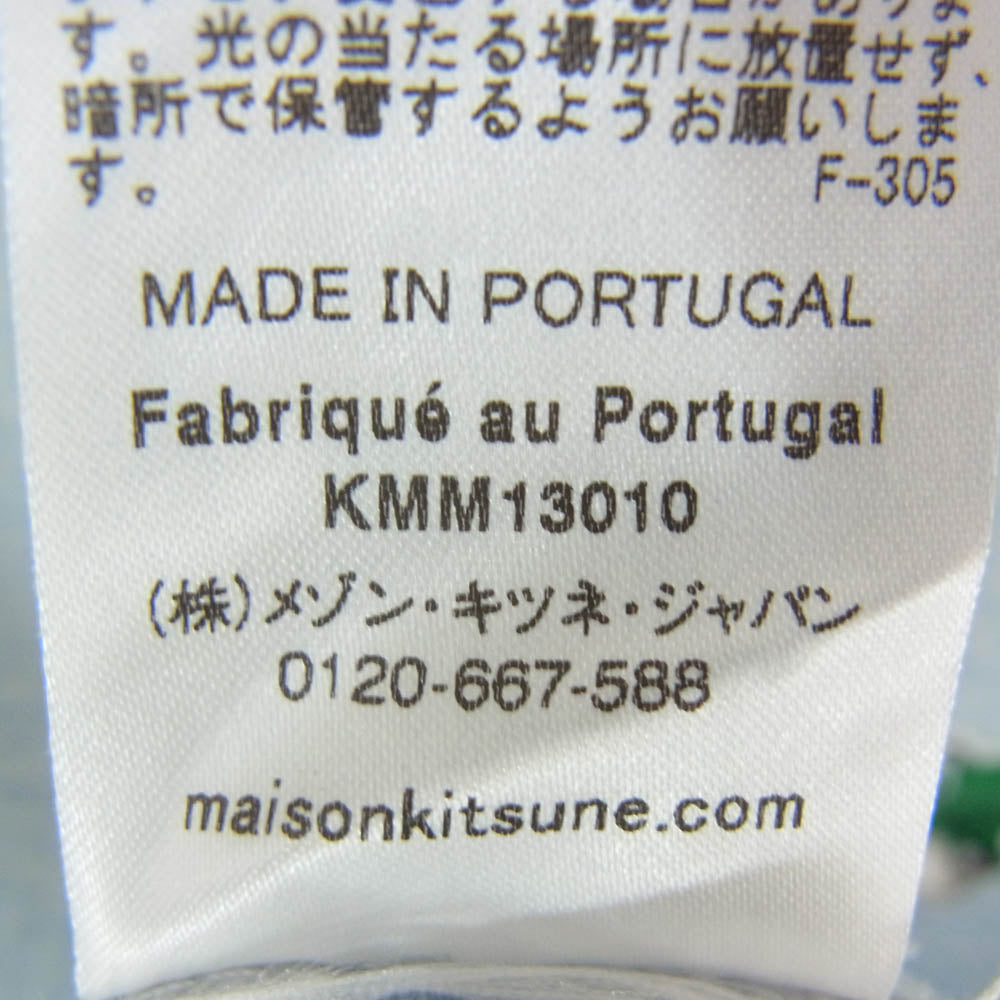 MAISON KITSUNE メゾンキツネ KM00101KJ0008 DOUBLE MONOCHROME FOX HEAD PATCH CLASSIC TEE-SHIRT キツネ ワッペン 半袖 Tシャツ ライトブルー系 M【中古】