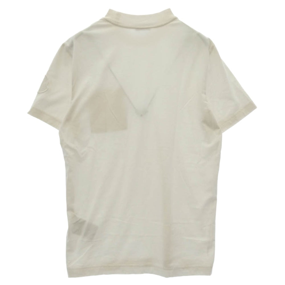 MONCLER モンクレール 23AW I20918C00050 89AA2 SS T-SHIRT ポケットロゴ 刺繍 ショルダーワッペン 半袖 Tシャツ TEE ホワイト系 XS【中古】