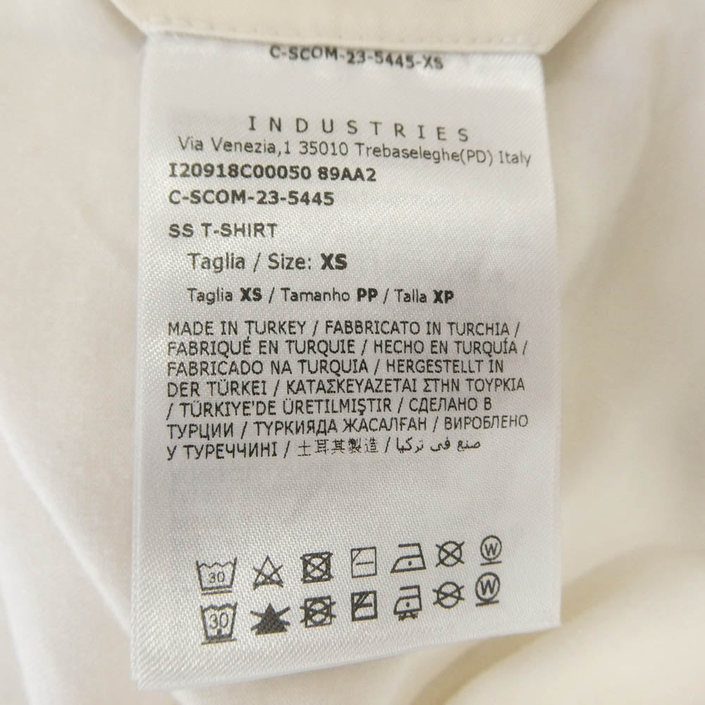 MONCLER モンクレール 23AW I20918C00050 89AA2 SS T-SHIRT ポケットロゴ 刺繍 ショルダーワッペン 半袖 Tシャツ TEE ホワイト系 XS【中古】
