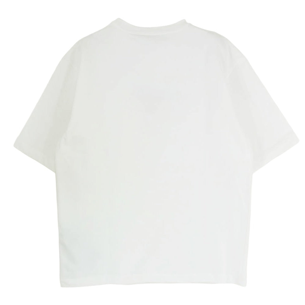 DSQUARED2 ディースクエアード S78GD0097 刺繍 ステッチ ロゴ クルーネック コットン 半袖 Tシャツ ホワイト系 S【極上美品】【中古】