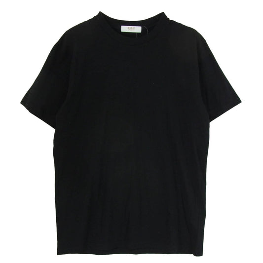 HOORSENBUHS ホーセンブース 9920900156 サザビーリーグ 国内正規品 Logo Cotton Tee バック ラバー ロゴ 半袖 Tシャツ ブラック系 S【中古】