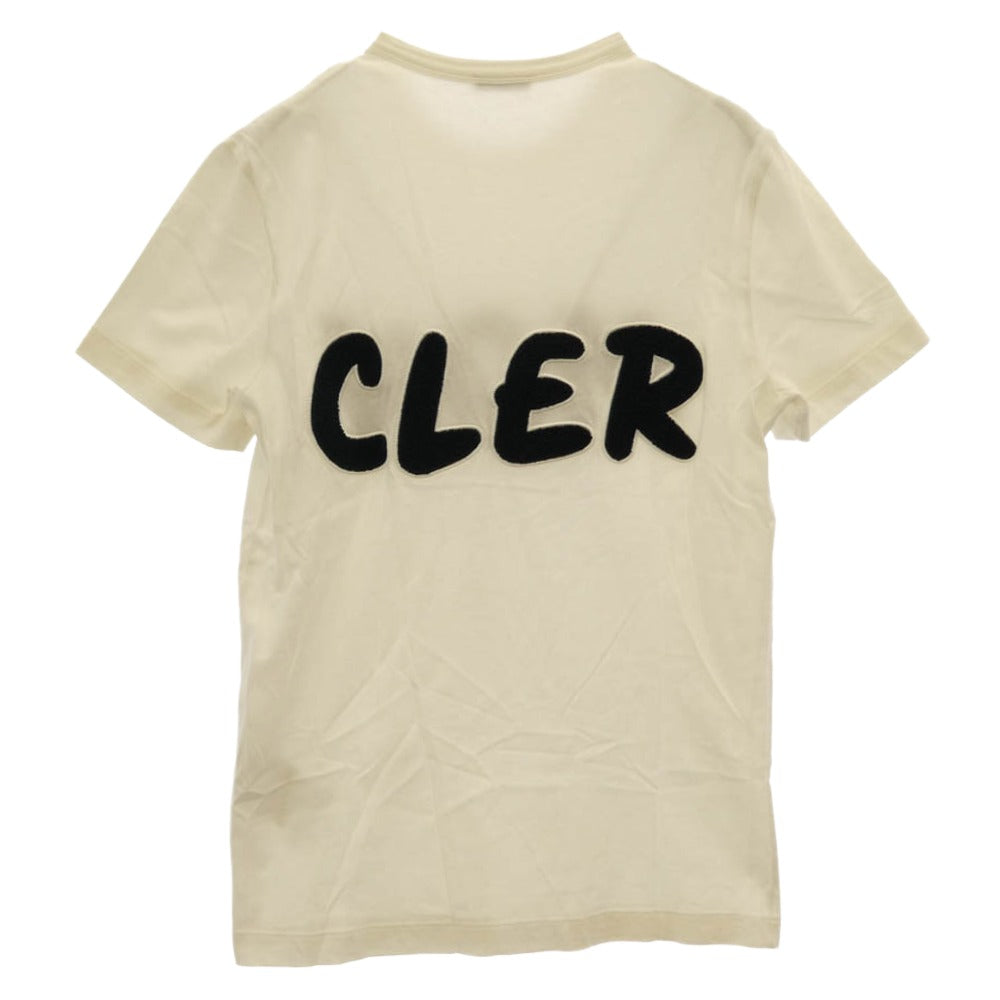 MONCLER モンクレール 20SS F10918C72810 8390T MAGLIA T-SHIRT ロゴ ワッペン 半袖 Tシャツ TEE ホワイト系 S【中古】