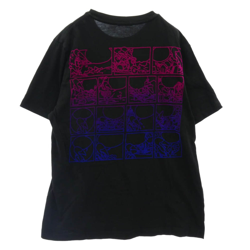 MONCLER モンクレール 21AW G20918C00040 829H8 ロゴワッペン付 バック アニメ ベロア プリント 半袖 Tシャツ TEE ブラック系 M【中古】