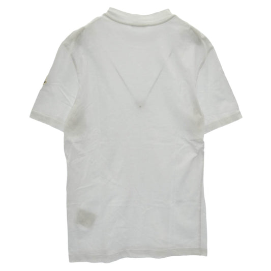 MONCLER モンクレール 21AW G20918C00025 8390T SS T-SHIRT ロゴ ワッペン ネック ロゴ プリント 半袖 Tシャツ TEE ホワイト系 XS【中古】