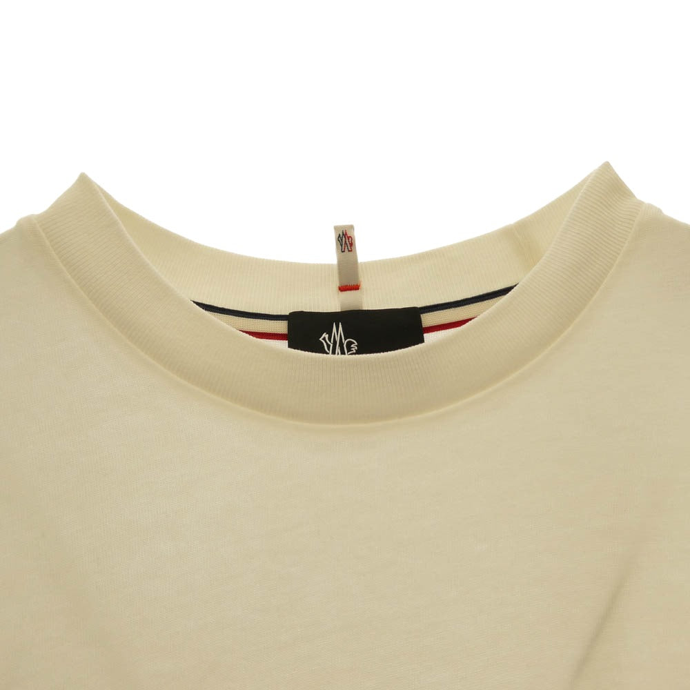 MONCLER モンクレール 23SS I10978C00005 83927 GRENOBLE グルノーブル T-SHIRT MANICA CORTA ラバー ロゴ ヘビーウェイト 半袖 Tシャツ TEE ホワイト系 S【中古】