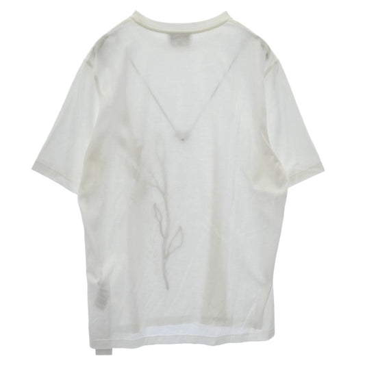 HERMES エルメス 国内正規品 3D ハーバリウム ボタニカル プリント 半袖 Ｔシャツ カットソー ホワイト系 S【美品】【中古】