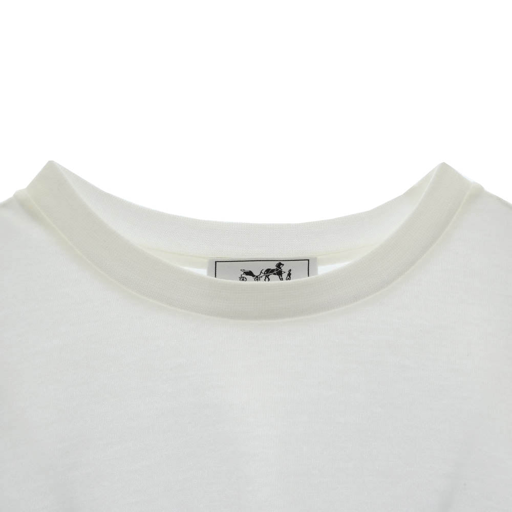 HERMES エルメス クルーネック コットン 半袖 ポケット Tシャツ