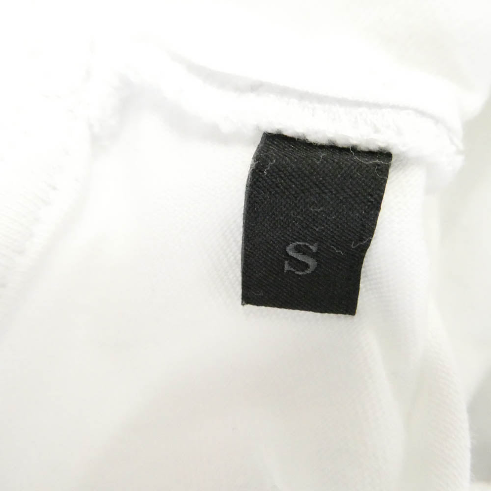 MONCLER モンクレール 22AW H20918C00008 829H8 SS T-SHIRT ラバー ロゴ ワッペン フロント 刺繍 カット ロゴ 半袖 Tシャツ TEE ホワイト系 S【中古】