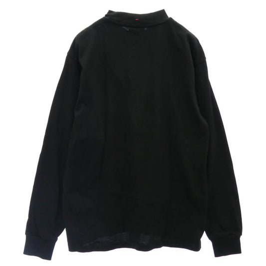 MONCLER モンクレール 22AW H20978D00002 83927 GRENOBLE グルノーブル ロングスリーブ プリント 長袖 TEE Tシャツ カットソー ブラック系 S【中古】