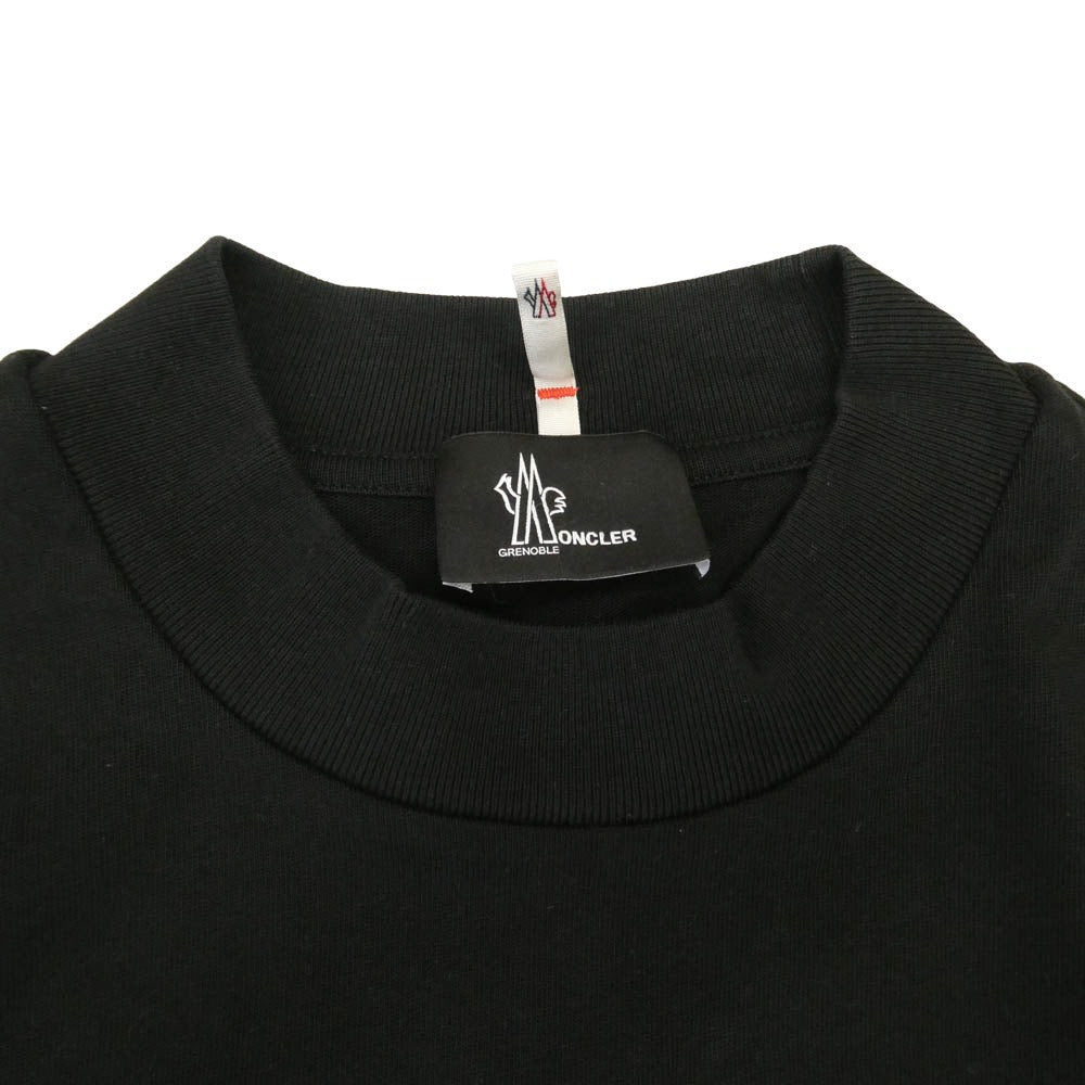 MONCLER モンクレール 22AW H20978D00002 83927 GRENOBLE グルノーブル ロングスリーブ プリント 長袖 TEE Tシャツ カットソー ブラック系 S【中古】