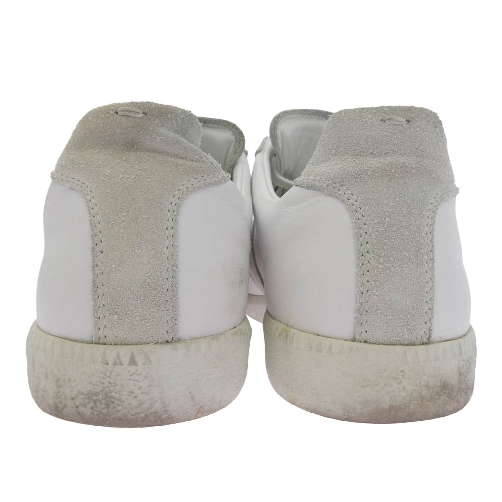 MAISON MARGIELA メゾンマルジェラ S57WS0236 ジャーマントレーナー レザー スニーカー ホワイト系 42【中古】