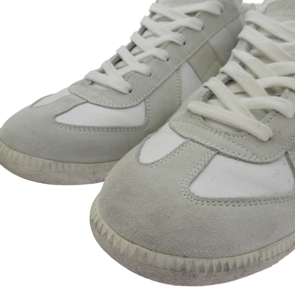MAISON MARGIELA メゾンマルジェラ S57WS0236 ジャーマントレーナー レザー スニーカー ホワイト系 42【中古】