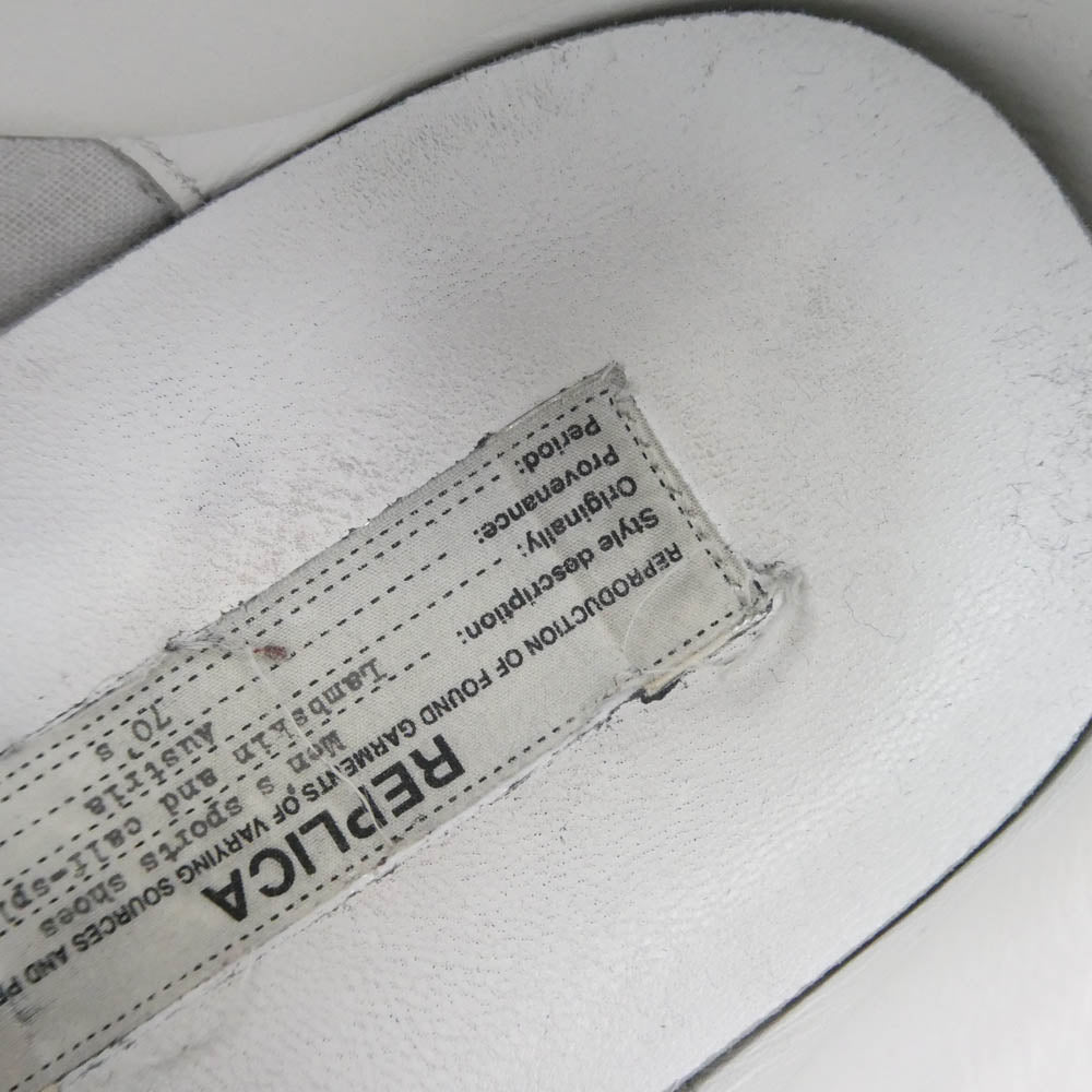 MAISON MARGIELA メゾンマルジェラ S57WS0236 ジャーマントレーナー レザー スニーカー ホワイト系 42【中古】